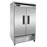 EFI F2-54VC 54" Stainless Steel Hinged Solid 2-Doors Reach In Freezer Bottom Mount