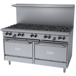 Garland G60-10RR 60" Natural Gas 10-Burner Range With 2 Standard Ovens 