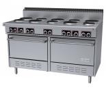 Garland SS684 Sentry Series 60" Electric Round Sealed 10-Burner Range