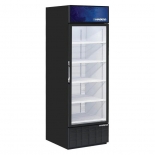 HABCO 24" 5-Shelf Single Glass Door Cooler Black Exterior ESM18HC
