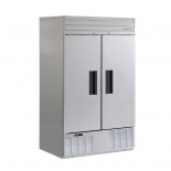 HABCO 47.5" Bottom Mount 2 stainless steel hinge solid doors Reach-In Freezer SF46HCSA