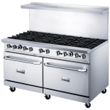 Inferno - 60" (10) Open Burner Restaurant Range with 2 ovens IR60-10B
