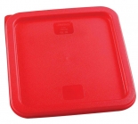 Omcan 80223 Red Polyethylene Lid For 6 / 8 qt Square Storage Container