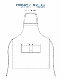 Premium Black Standard Bib Apron with front pouch