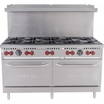 Vulcan SX60-10B Natural Gas 60" Stove Top 10 Burners Range with 2 Ovens